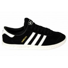 Замшевые черные кеды Adidas Hamburg BlackWhite