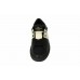 Женские кожаные кроссовки Valentino Garavani Rockstud черные с белым 