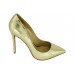 Женские кожаные туфли Christian Louboutin Pigalle Gold
