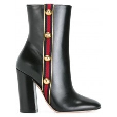 Женские кожаные сапоги Gucci черные Женские кожаные сапоги Gucci черные