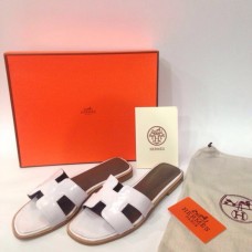 Женские шлепанцы Hermes White Z Женские шлепанцы Hermes White Z