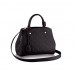 Женская кожаная черная сумка Louis Vuitton Montaigne Black