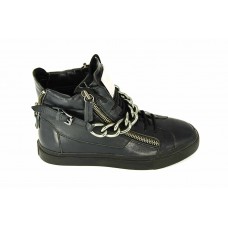 Осенние ботинки Giuzeppe Zanotti Black High ZX Осенние ботинки Giuzeppe Zanotti Black High ZX