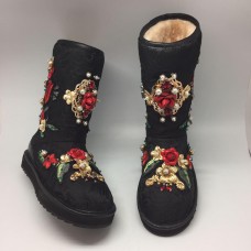 Женские угги Dolce & Gabbana Black Женские угги Dolce & Gabbana Black