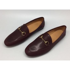 Женские летние кожаные лоферы Gucci бордовые Женские летние кожаные лоферы Gucci бордовые