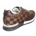 Мужские брендовые кроссовки Louis Vuitton Run Away Sneakers Broun