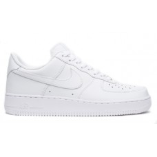 Кроссовки кожаные белые Nike Air Force 1 Low (White)