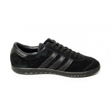 Замшевые черные кеды Adidas Hamburg Black