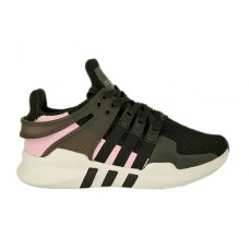 Женские летние кроссовки Adidas Equipment черные с розовым