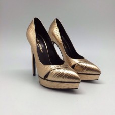 Женские Туфли Saint Laurent Gold Женские Туфли Saint Laurent Gold