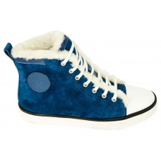 Женские кеды Hermes High Blue Winter Женские кеды Hermes High Blue Winter