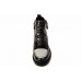 Женские кожаные высокие ботинки Chanel Cruise Black