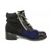 Женские ботинки Chanel High Black/Blue