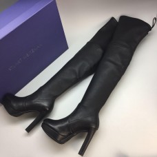 Ботфорты Stuart Weitzman Black High Leather  Ботфорты Stuart Weitzman Black High Leather