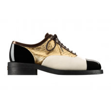 Женские кожаные лакированные ботинки Chanel Cruise Black/Gold Женские кожаные лакированные ботинки Chanel Cruise Black/Gold