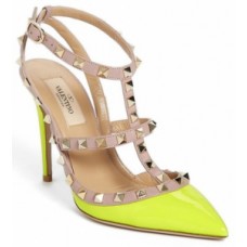 Женские летние туфли Valentino Garavani Rockstud желтые