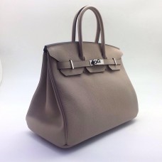 Женская кожаная сумка Hermes бежевая 35 см Женская кожаная сумка Hermes бежевая 35 см