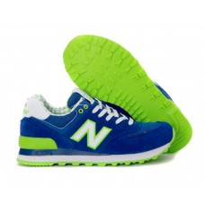Женские летние кроссовки New Balance 574 Blue/Green/White со скидкой Женские летние кроссовки New Balance 574 Blue/Green/White со скидкой