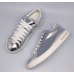 Женские кожаные лаковые кроссовки Louis Vuitton Frontrow Sneakers Women Silver 