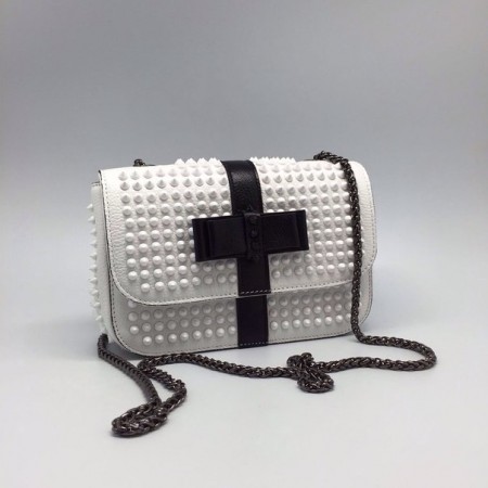 Женская сумка Christian Louboutin White/Black
