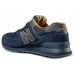 Мужские замшевые кроссовки New Balance 574 Dark Blue/Orange