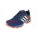 Мужские беговые кроссовки Adidas Marathon Flyknit синие с красным