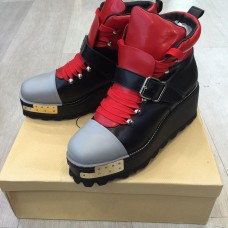 Женские ботинки Prada BlackRed Gold Женские ботинки Prada BlackRed Gold