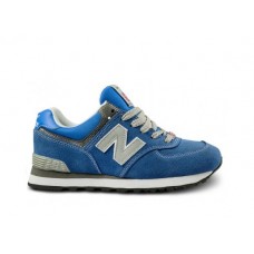 Женские летние кроссовки New Balance 574 Blue/White/Grey со скидкой Женские летние кроссовки New Balance 574 Blue/White/Grey со скидкой