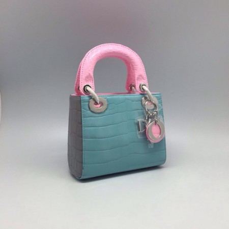 Женская сумка Christian Dior Blue/Pink