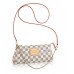 Женская брендовая кожаная сумка Louis Vuitton Eva White