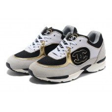 Женские брендовые замшевые кроссовки Chanel EX Sport  Женские брендовые замшевые кроссовки Chanel EX Sport