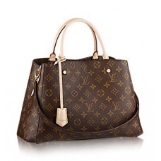 Женская брендовая кожаная сумка Louis Vuitton Montaigne Broun  Женская брендовая кожаная сумка Louis Vuitton Montaigne Broun