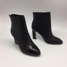 Женские осенние брендовые кожаные ботильоны Chanel Black Cruise Женские осенние брендовые кожаные ботильоны Chanel Black Cruise