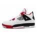Мужские баскетбольные кроссовки NIKE AIR JORDAN 4 WHITE/BLACK/RED 