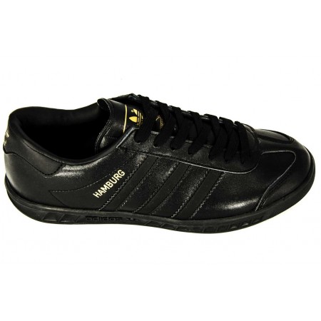 Adidas Hamburg Black Leather