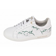Женские кожаные белые кроссовки Louis Vuitton Frontrow White Женские кожаные белые кроссовки Louis Vuitton Frontrow White