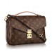 Женская  брендовая кожаная сумка Louis Vuitton Pochette Metis Broun