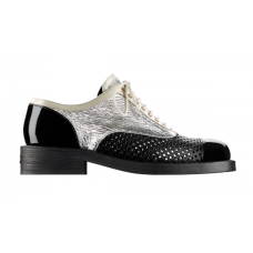 Женские кожаные лаковые ботинки Chanel Cruise BlackSilver Женские кожаные лаковые ботинки Chanel Cruise BlackSilver