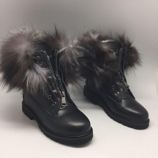Ботинки Balmain Black High II с Мехом Ботинки Balmain Black High II с Мехом