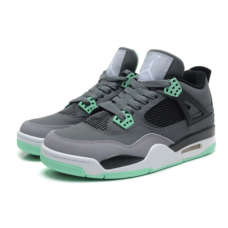 Мужские баскетбольные кроссовки Nike air jordan 4 GreyGreen