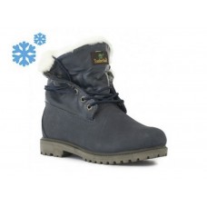 Зимние ботинки Timberland Teddy Fleece Deep Dark Blue с мехом
