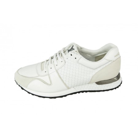 Мужские брендовые белые кроссовки Louis Vuitton Run Away Sneakers White