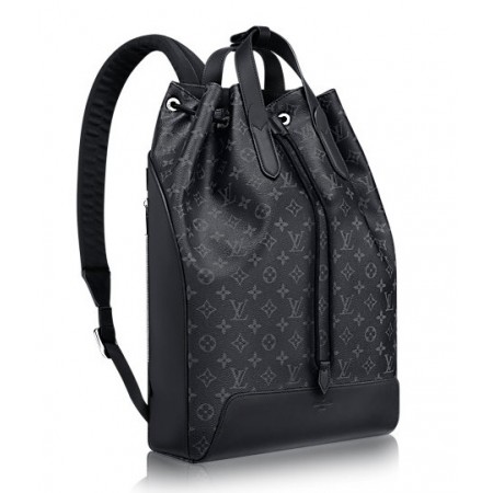 Мужской брендовый кожаный рюкзак Louis Vuitton Noe Marin Blue