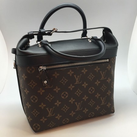 Женская брендовая кожаная сумка Louis Vuitton Alma Broun