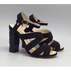 Женские брендовые босоножки Chanel Cruise Full Black Женские брендовые босоножки Chanel Cruise Full Black