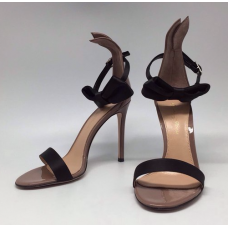 Женские замшевые босоножки Gianvito Rossi черные Женские замшевые босоножки Gianvito Rossi черные