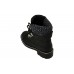 Женские осенние брендовые кожаные ботинки Chanel Black
