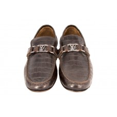 Мужские брендовые кожаные мокасины Louis Vuitton Montaigne коричневые Мужские брендовые кожаные мокасины Louis Vuitton Montaigne коричневые