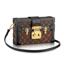 Женская  брендовая сумка (сундук) Louis Vuitton Petite Malle Monogram Broun Женская  брендовая сумка (сундук) Louis Vuitton Petite Malle Monogram Broun