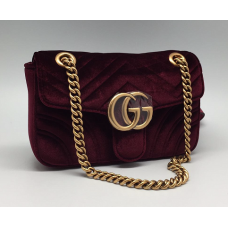 Женская сумка Gucci бордовая